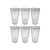 Imagen de 6 Vasos Largos De Vidrio Transparente Varios Diseños 200ml