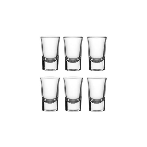 Imagen de 6 Vasos De Vidrio Shot Transparente Para Tequila 30ml