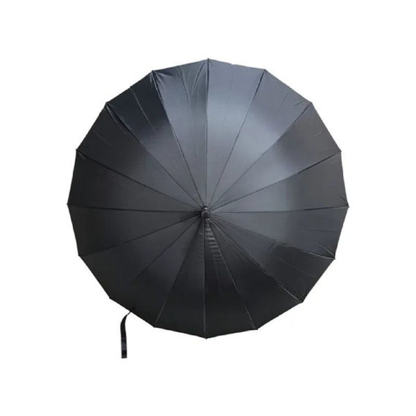 Imagen de Paragua Sombrilla Grande Negro 130cm Diámetro Y 90cm Alto