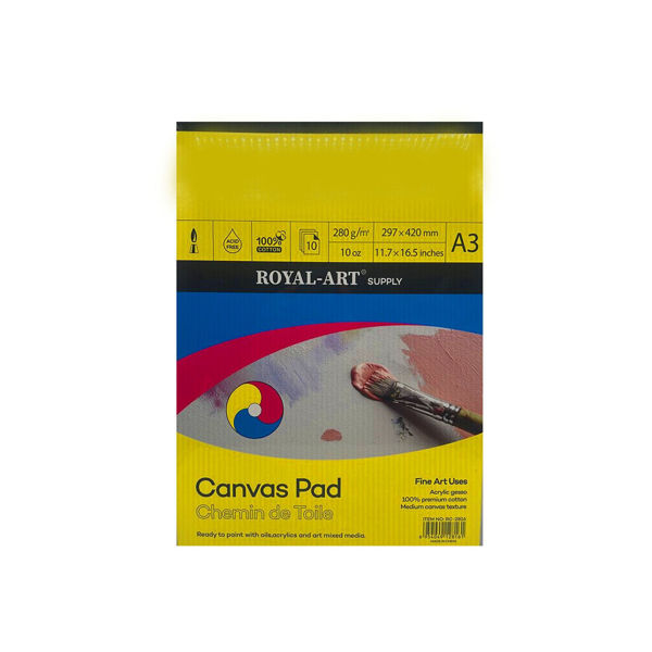 Imagen de Block 10 Hojas De Lienzo A3 280gr Para Pintar 29,7cm x 42cm