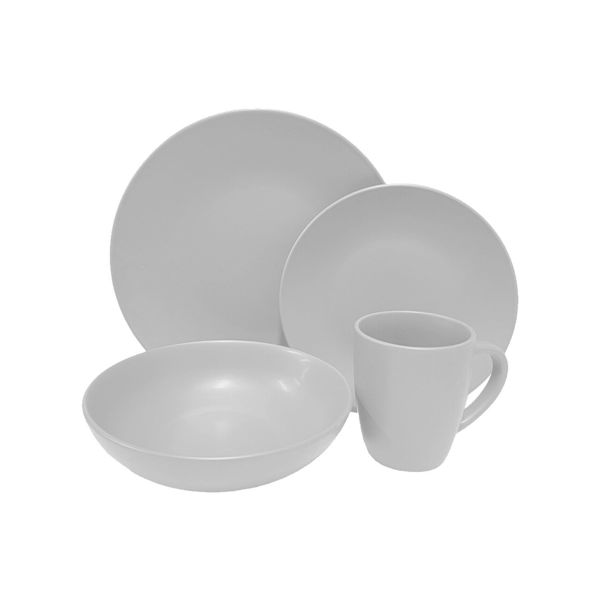 Imagen de Juego De Vajilla 16 Piezas Taza Sopera Plato Hondo Llano