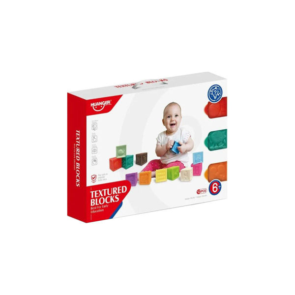 Imagen de Juego De Bloques De Goma De Encastre Multicolor Para Bebé