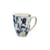 Imagen de Taza Cerámica Blanca Con Diseño Flores Azules 400ml