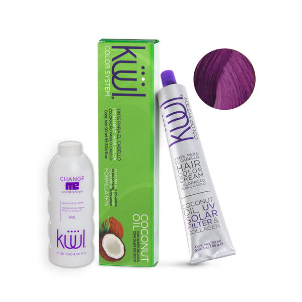 Imagen de Tinta Kuul N° 7.76 Con Aceite De Coco 90ml + Oxidante Activador