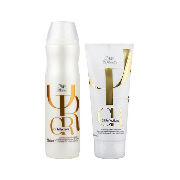 Imagen de Pack Wella Profesional Oil Reflections Shampoo 250ml + Acondicionador 200ml