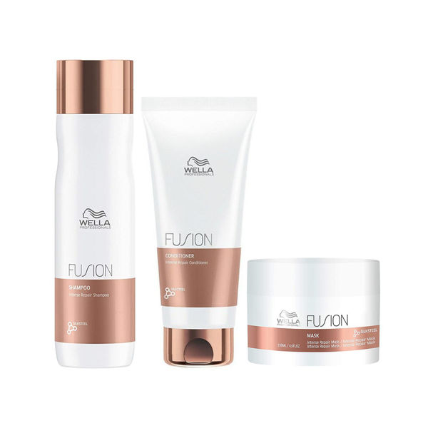 Imagen de Pack Wella Fusion Shampoo 250ml + Acondicionador 200ml + Máscara 150ml