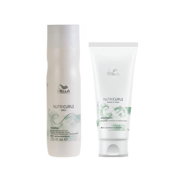 Imagen de Pack Wella Nutricurls Shampoo 250ml + Acondicionador 200ml