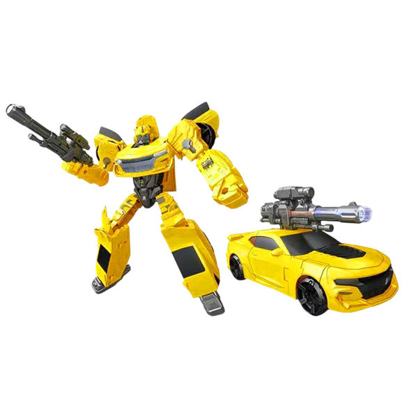 Imagen de Robot Auto Transformer Amarillo Con Accesorios 30cm