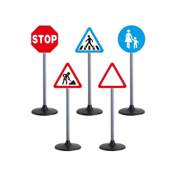Imagen de Juego Set De Carteles De Señales De Transito 70cm