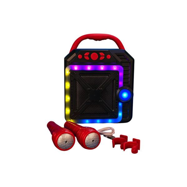Imagen de Parlante Bluetooth Con 2 Micrófonos Para Karaoke Infantil
