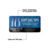 Imagen de Tips Transparentes Medium Almond Para Soft Gel 550 Unidades