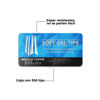 Imagen de Tips Transparentes Medium Coffin Para Soft Gel 550 Unidades