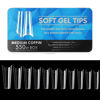 Imagen de Tips Transparentes Medium Coffin Para Soft Gel 550 Unidades