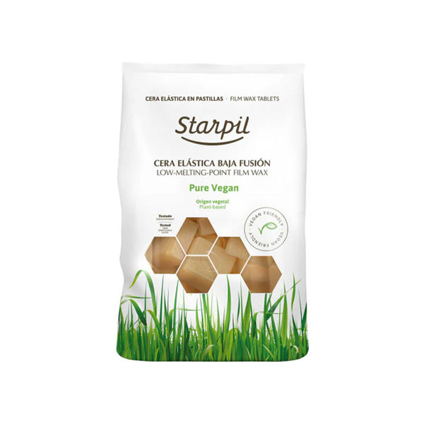 Imagen de Cera Depilatoria Elástica Natural En Pastilla Starpil Pure Vegan 1Kg