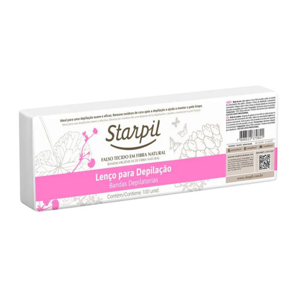Imagen de Bandas Depilatorias Starpil De Fibra Natural 100 Unidades