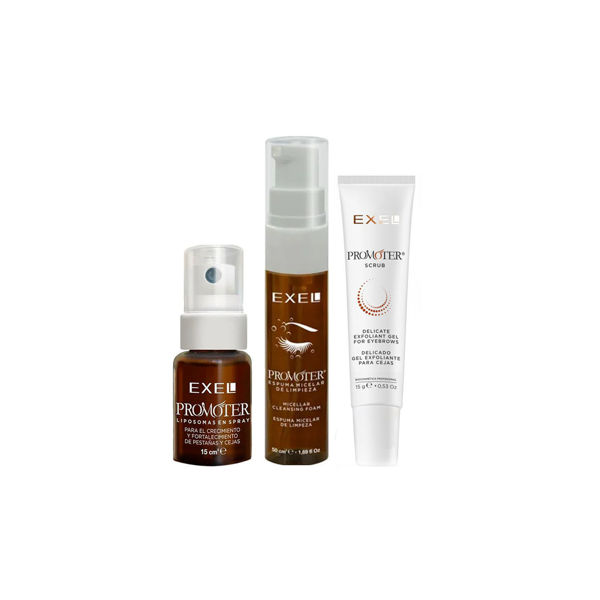 Imagen de Kit Para Crecimiento De Pestañas Y Cejas Exel Ácido Hialurionico