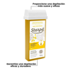 Imagen de Pack 24 Ceras Depilatorias Rollon Starpil Natural Miel 100gr
