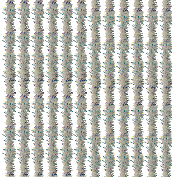 Imagen de Pack 12 Boa Guirnalda Gruesa Navideña Plata Tornasol 210cm