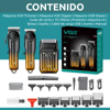 Imagen de Set 3 Maquinas Barbería Corta Pelo Patillera Shaver VGR V-644
