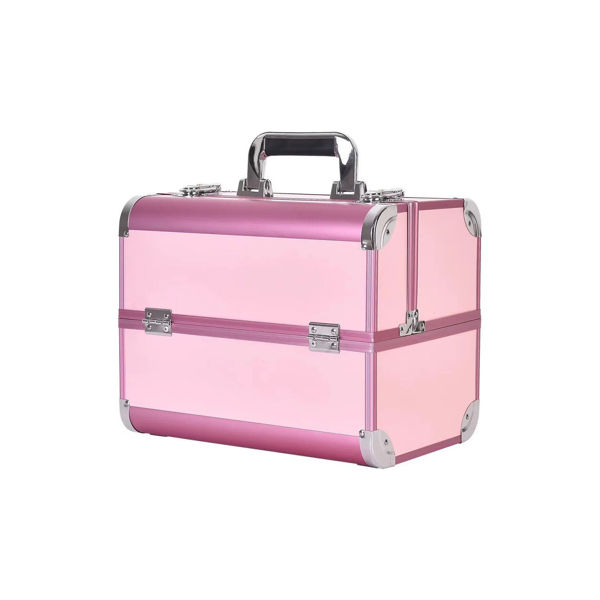 Imagen de Maletín Organizador Maquillaje Con Cerradura 4 Bandejas