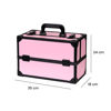 Imagen de Maletín Organizador Maquillaje 3 Bandejas Con Cerradura Porta Pincel