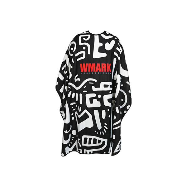 Imagen de Capa Para Corte De Pelo Impermeable Wmark Letras Blancas