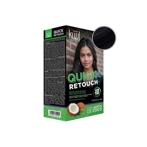 Imagen de Tinta Permanente Kuul Quick Retouch Negro Natural 10 minutos 50ml