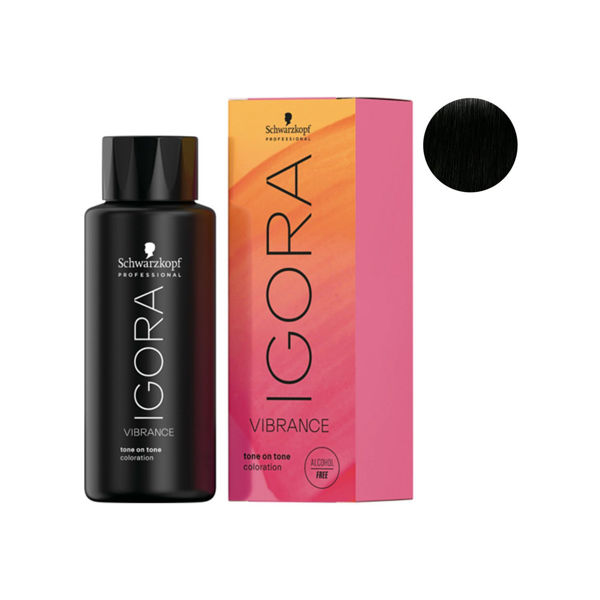Imagen de Tinta Demipermanente Schwarzkopf Igora Vibrance 1-0 60gr