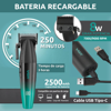 Imagen de Maquina De Corte De Pelo Inalámbrica Vgr V-003 Negro Y Dorada
