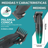 Imagen de Maquina De Corte De Pelo Inalámbrica Vgr V-003 Negro Verde