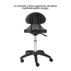 Imagen de Taburete Ergonómico Con Respaldo Y Rueditas