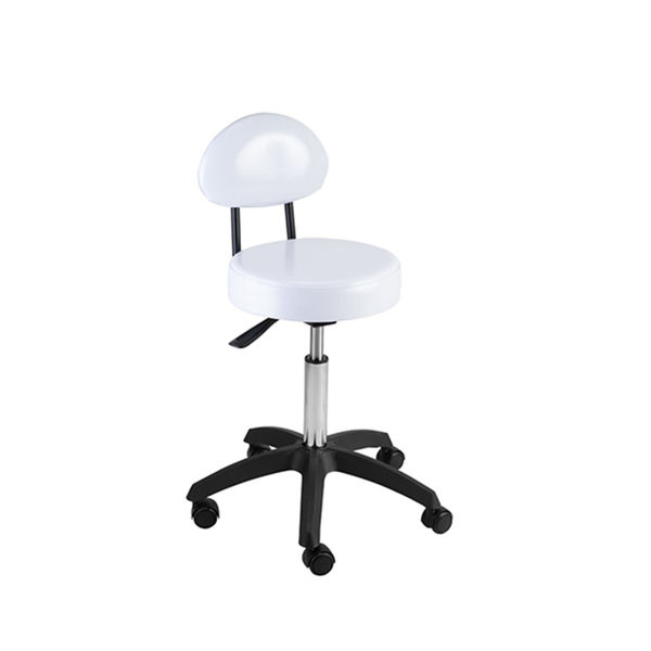 Imagen de Taburete Silla De Trabajo Con Respaldo Y Rueditas