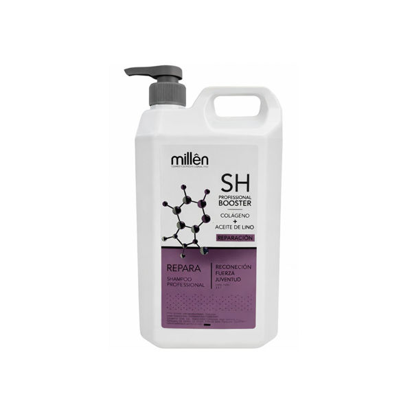 Imagen de Shampoo Reparación Millên Booster Con Colágeno Y Aceite De Lino 3L