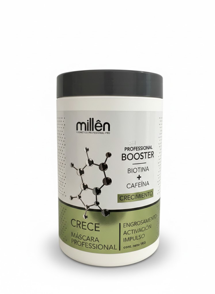 Imagen de Máscara Crecimiento Millen Booster Con Biotina + Cafeína 1L