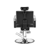 Imagen de Sillón De Barbero Dompel Square Negro Con Apoya Cabeza Y Pies
