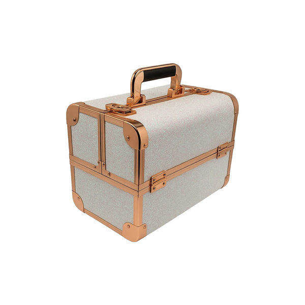 Imagen de Maletín Organizador De Maquillaje 4 Bandejas Con Glitter