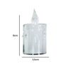 Imagen de Pack 12 Velas De Luz Led Acrílica Luz Cálida 3,5cm X 8cm