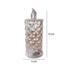 Imagen de Pack 12 Velas De Luz Led Diamantada 5cm Ancho X 12cm Alto