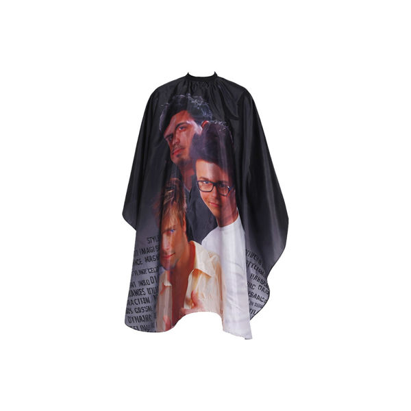 Imagen de Capa De Satén Para Corte De Pelo Diseño Men Barberia