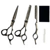 Imagen de Set 2 Tijeras Corte Pulir Razorline  6" Pulgadas + 1 Navajin + Estuche