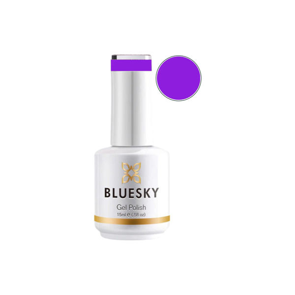 Imagen de Esmalte De Uñas Gel Semipermanente Bluesky Fantasy Purple Cremoso 15ml
