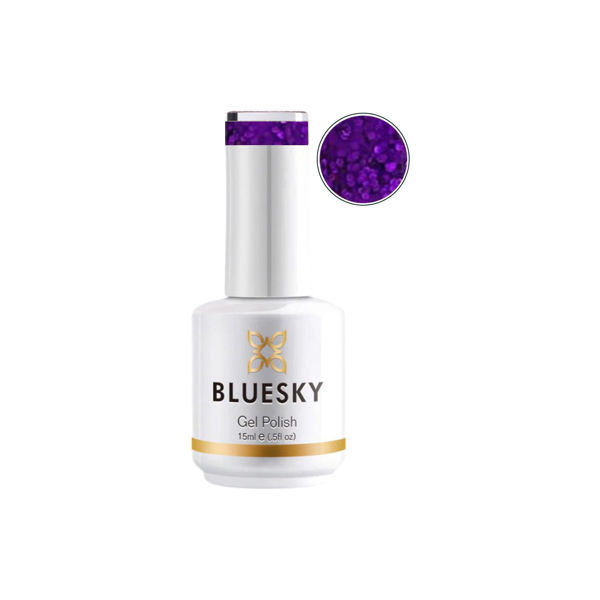 Imagen de Esmalte De Uñas Gel Semipermanente Bluesky Tinsel Town Glitter 15ml