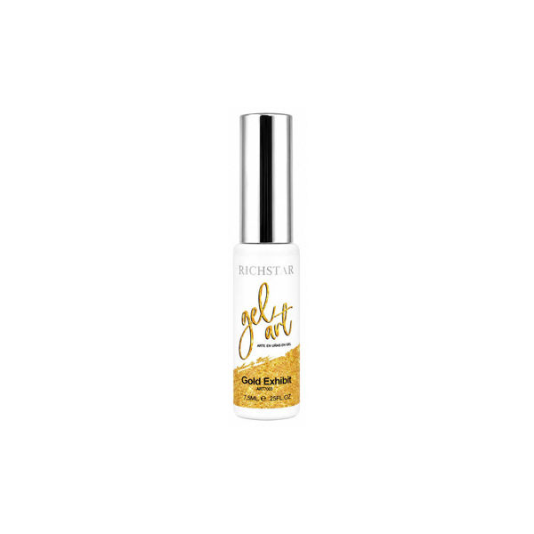 Imagen de Esmalte De Arte Semipermanente Klio Dorado Con Pincel Fino 7,5ml