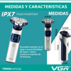 Imagen de Afeitadora Eléctrica Inalámbrica Sumergible VGR V-328