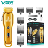 Imagen de Maquina Corte De Pelo Clipper Inalámbrica Vgr V-650 Dorada Gold
