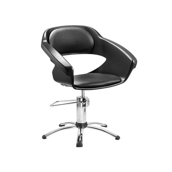Imagen de Silla Para Peluquería Dompel Primma Hidráulica Profesional Negra